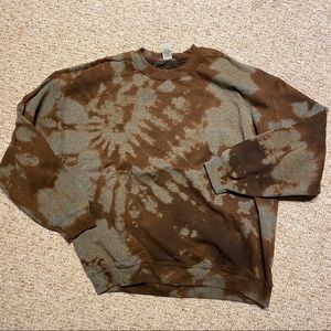 Acid Wash Crewneck Sweatshirt